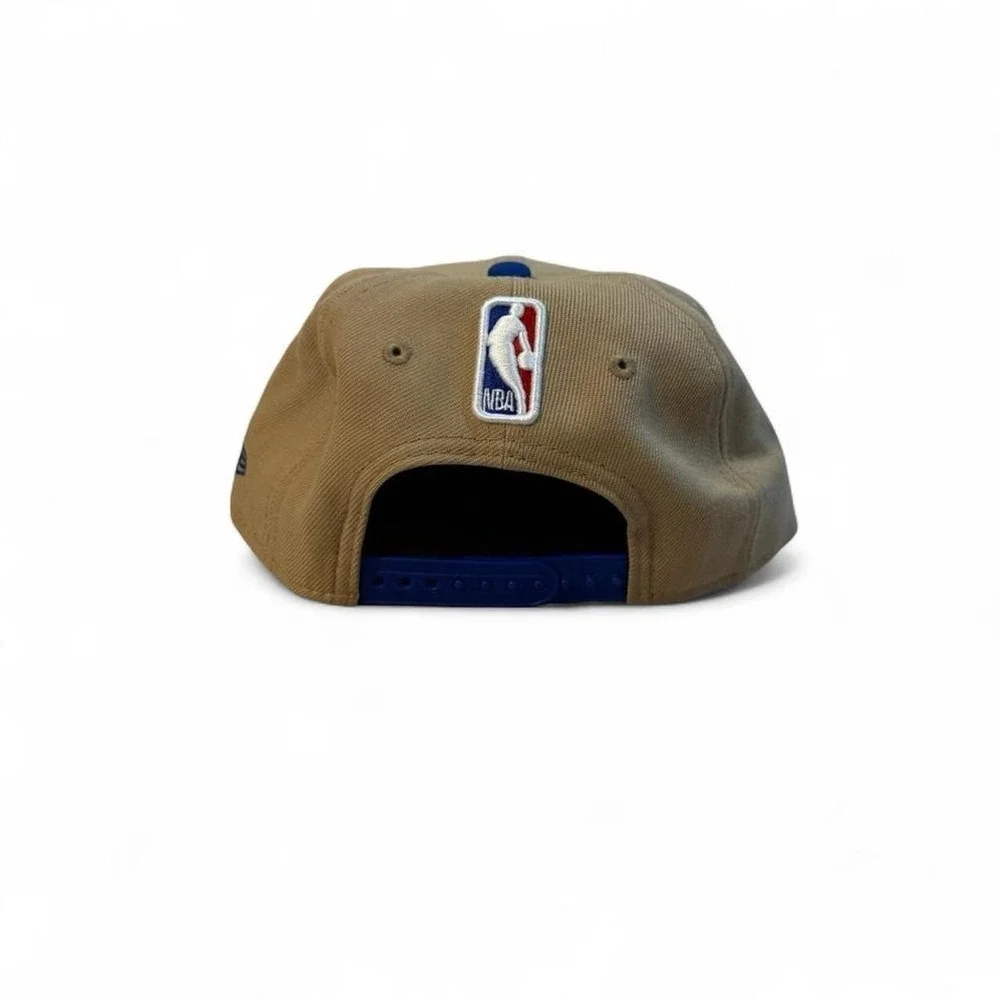 Golden State Warriors Youth New Era Tan/Royal 2024 NBA Draft 9FIFTY Snapback Hat